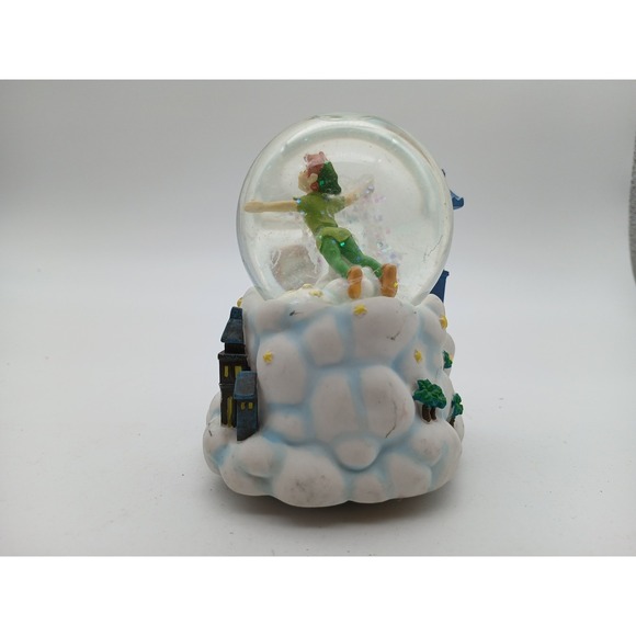 Disney Peter Pan Wendy Music Double Snow Globe It Came Upon Midnight Clear AS IS - Picture 8 of 9